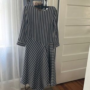 Navy stripe dress